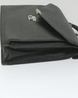 BBERRY Briefcase Leather Black Auth 58915