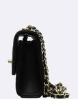 A81633 Black Lambskin Trend CC Gold Mini Cross Bag CH