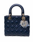 Cannage Lambskin Lady D1OR Medium