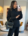 *RARE* CH Mini 22 Bag in Black Shiny Calfskin with Gold Hardware