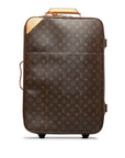 Brown LV Monogram Pegase 55 Travel Bag