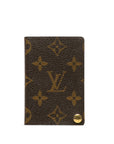 Brown LV Monogram Porte-Cartes Credit Pression Card Holder