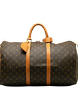 Brown LV Monogram Keepall 50 Travel Bag