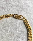 Christian D1OR CD Logo Motif Rhinestone Bracelet Gold Vintage chgiwy