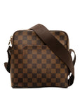 Brown LV Damier Ebene Olav PM Crossbody Bag