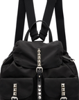 PRD Black Nylon Backpack Black