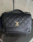 *Full Set with Receipt* CH Business Affinity - Medium Caviar Quilted Calfskin Black Gold Hardware Series 26