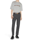 COTTON JERSEY T-SHIRT WITH GCCI PRINT