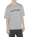 COTTON JERSEY T-SHIRT WITH GCCI PRINT