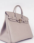 HMS Birkin 35CM Togo Leather Handbags 6099 grey golden