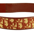 Christian D1OR Burgundy Monogram Belt