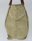 PRD Hand Bag Nylon Beige Auth 67215