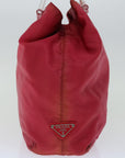 PRD Hand Bag Nylon Pink Auth 67235