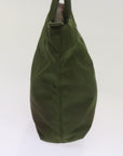 PRD Hand Bag Nylon Khaki Auth 68783
