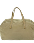 PRD Hand Bag Nylon Beige Auth 68875