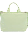 PRD Hand Bag Nylon 2way Light Green Auth 68918A