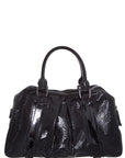 BBERRY Brit KNIGHT Black Perforated Patent Duffle