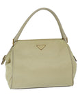 PRD Hand Bag Nylon Beige Auth 69075
