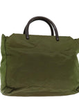 PRD Hand Bag Nylon Khaki Auth 69657