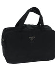 PRD Hand Bag Nylon Black Auth 69742
