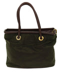PRD Hand Bag Nylon Khaki Auth 69940