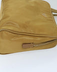 PRD Hand Bag Nylon Beige Auth 69941