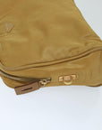 PRD Hand Bag Nylon Beige Auth 69941