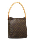 Brown LV Monogram Looping GM Shoulder Bag
