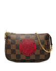 Brown LV Damier Ebene Trunks and Bags Mini Pochette Accessoires Shoulder Bag