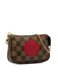 Brown LV Damier Ebene Trunks and Bags Mini Pochette Accessoires Shoulder Bag