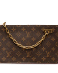 Brown LV Monogram Legacy Chain Clutch