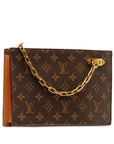 Brown LV Monogram Legacy Chain Clutch