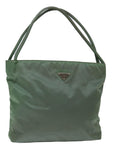 PRD Hand Bag Nylon Khaki Auth 70592