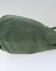 PRD Hand Bag Nylon Khaki Auth 70592