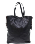 PRD Hand Bag Leather 2way Black Brown Auth 70864
