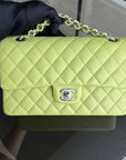 *Full Set, Receipt* CH Classic Flap Medium Quilted Lambskin Light Yellow Silver Hardware