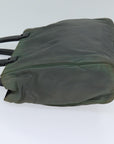 PRD Hand Bag Nylon Khaki Auth 71848