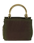 PRD Hand Bag Nylon Khaki Auth 72012