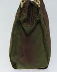PRD Hand Bag Nylon Khaki Auth 72012