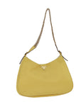 PRD Chain Shoulder Bag Nylon Yellow Auth 72424