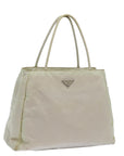 PRD Hand Bag Nylon Beige Auth 72704