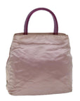 PRD Hand Bag Satin Pink Auth 73154