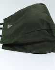 PRD Hand Bag Nylon Khaki Auth 73881