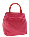 PRD Hand Bag Satin Pink Auth 74537