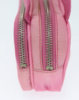 PRD Hand Bag Nylon Pink Auth 74569