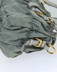PRD Hand Bag Nylon 2way Green Auth 74635