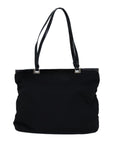 PRD Hand Bag Nylon Black Auth 74736