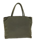 PRD Hand Bag Nylon Khaki Auth 74857