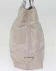 PRD Chain Shoulder Bag Nylon Gray Auth 74973