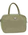 PRD Hand Bag Nylon Beige Auth 75637